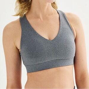 Kohl's Women's Gray Sports Bra Size 4X